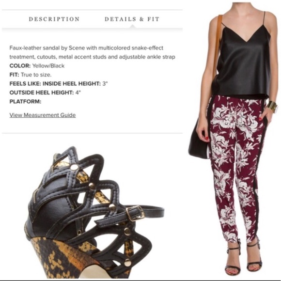 NEW Snakeskin Heels “MIREYA” by SCENE - Picture 5 of 6